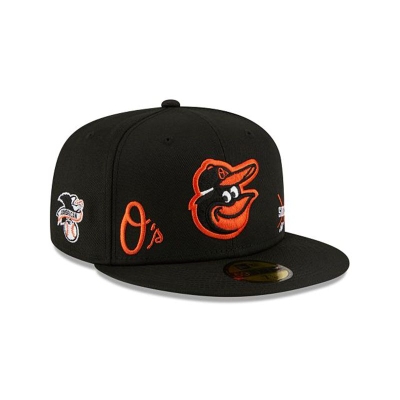 Baltimore Orioles Gorra | New Era MLB Multi 59fifty Fitted Cap Mexico - Negros